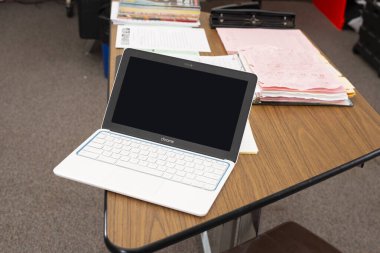 Elgin, Illinois - 2019 dolaylarında: Sınıfta HP Edition Chromebook.