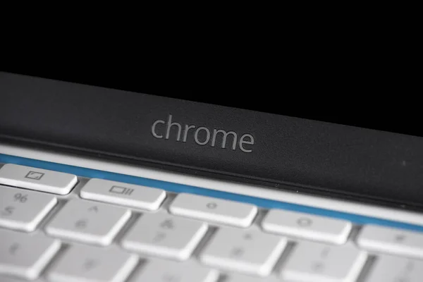 Elgin Illinois Circa 2019 Oktatási Kiadású Chromebook Iskolai Vagy Diákhasználatra — Stock Fotó