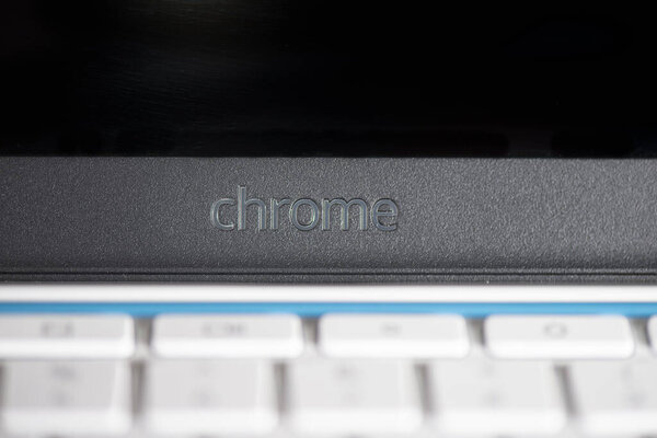 Elgin, Illinois - Circa 2019: An HP educational edition chromebook designed for school or student use.