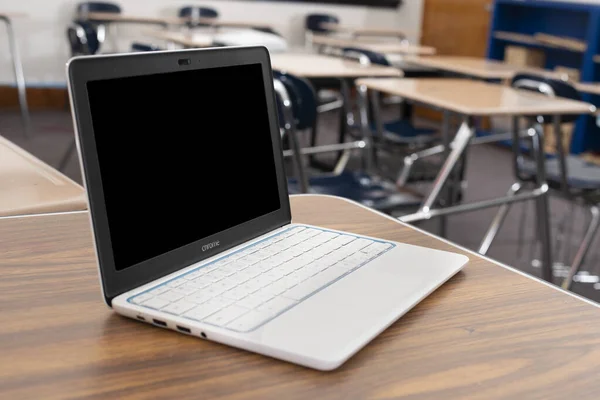 Elgin Illinois Circa 2019 Een Chromebook Een Klaslokaal — Stockfoto