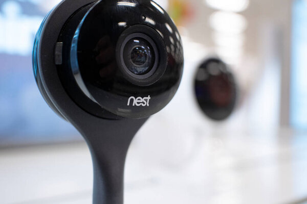Chicago Illinois, USA - Circa 2020: A Google Nest product on sale at Target.