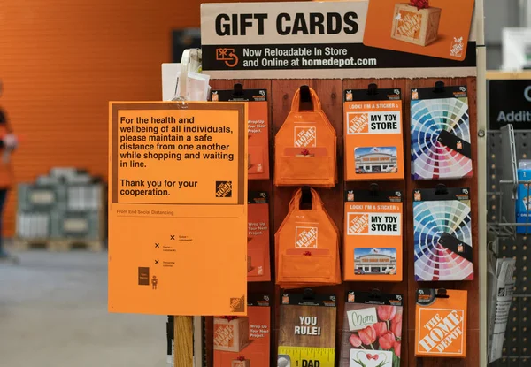 Illinois Abd 2020 Home Depot Müşterilerine Uygun Hastalık Önleme Kılavuzu — Stok fotoğraf