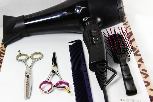 Professional Tool Hairdressers Scissors — Stock Photo, Image