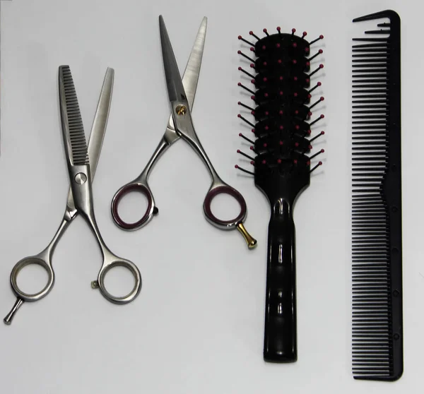 Haarschnitt Profi Salon Friseur Friseur Ausrüstung Mode Frisur Styling Kosmetikerin — Stockfoto