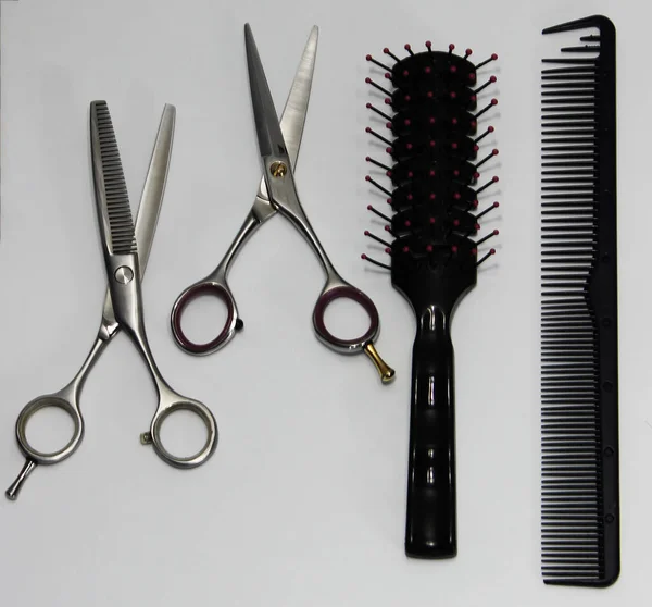 Professional Tool Hairdressers Scissors — Stock Photo, Image