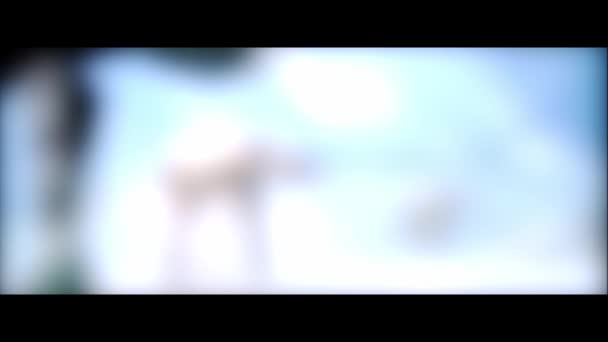 Světelný Barevný Efekt Filmu Televizní Obrazovce Nebo Kině — Stock video