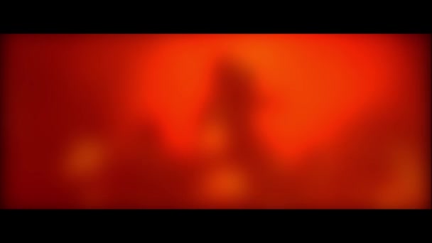 Filmin Ekranında Sinemada Işık Renk Etkisi — Stok video