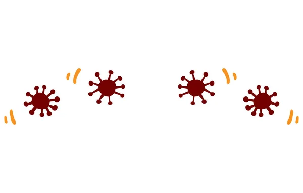 Coronavirus Sürüklendiği Görüntünün Tasviri — Stok Vektör