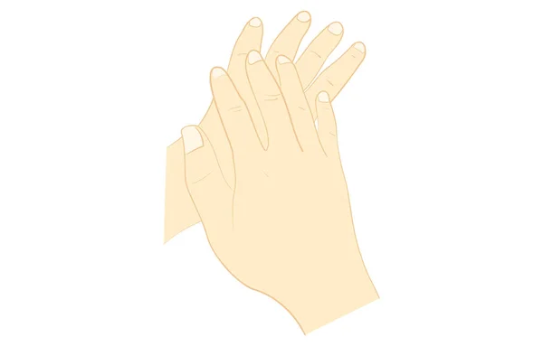 Правильно Мыть Руки — стоковый вектор