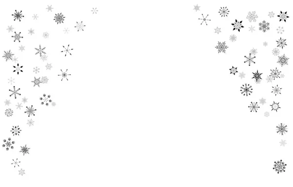 Hintergrundmaterial Illustration Mit Fallenden Schneeflocken — Stockvektor