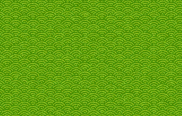 Papier Vert Japonais Motif Japonais Aomi Wave — Image vectorielle