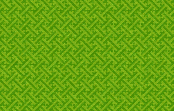 Papel Verde Japonés Patrón Japonés Saaya — Vector de stock