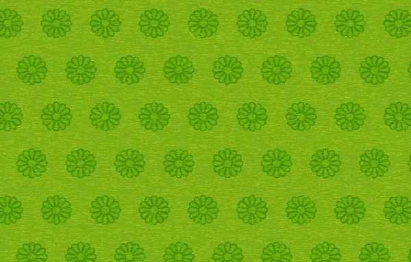 Groen Japans Papier Japans Patroon Chrysant — Stockvector