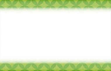 Yeşil Japon desenli çerçeve: