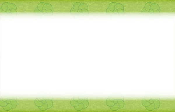 Cadre Motif Japonais Vert Prune Torsadée — Image vectorielle