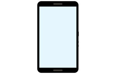 Akıllı telefonunda hiçbir şey olmayan bir ekranın tasviri