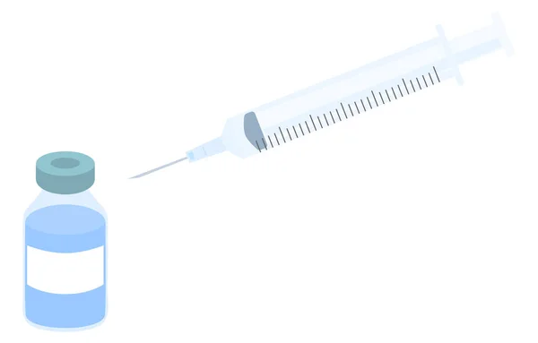 Ilustracja Obrazu Strzykawki Leku — Wektor stockowy
