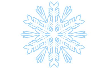 Mavi kar tanesinin vektör çizimi