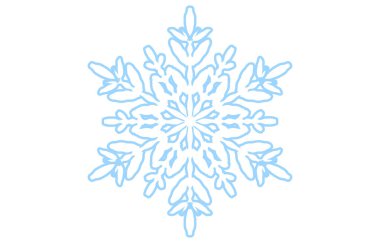 Mavi kar tanesinin vektör çizimi