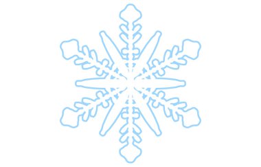 Mavi kar tanesinin vektör çizimi