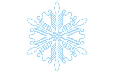 Mavi kar tanesinin vektör çizimi