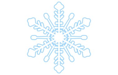 Mavi kar tanesinin vektör çizimi