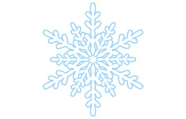 Mavi kar tanesinin vektör çizimi