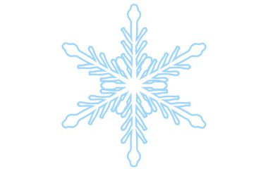 Mavi kar tanesinin vektör çizimi