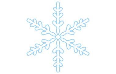 Mavi kar tanesinin vektör çizimi