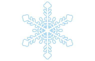 Mavi kar tanesinin vektör çizimi