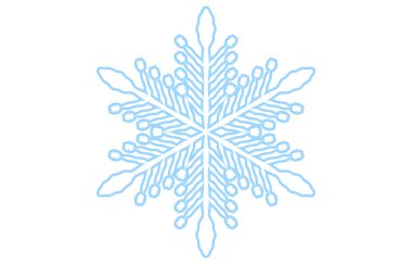 Mavi kar tanesinin vektör çizimi