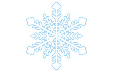 Mavi kar tanesinin vektör çizimi