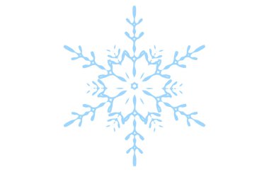 Mavi kar tanesinin vektör çizimi