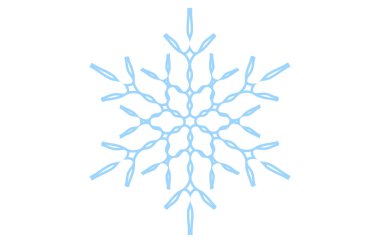 Mavi kar tanesinin vektör çizimi