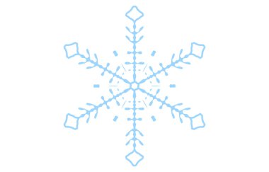 Mavi kar tanesinin vektör çizimi