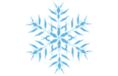 Mavi kar tanesinin vektör çizimi