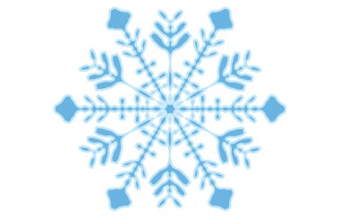 Mavi kar tanesinin vektör çizimi