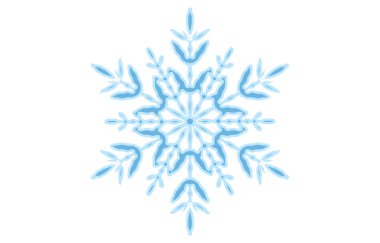 Mavi kar tanesinin vektör çizimi