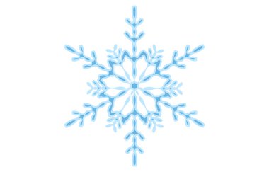 Mavi kar tanesinin vektör çizimi