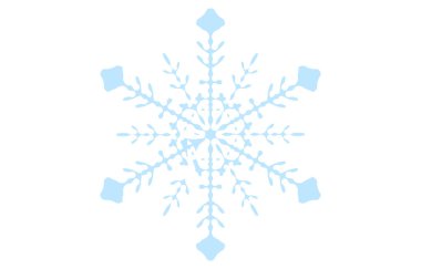 Mavi kar tanesinin vektör çizimi