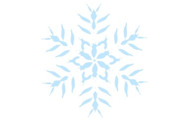 Mavi kar tanesinin vektör çizimi