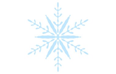Mavi kar tanesinin vektör çizimi