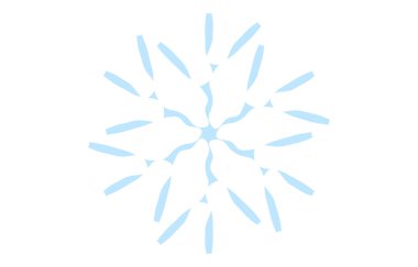 Mavi kar tanesinin vektör çizimi