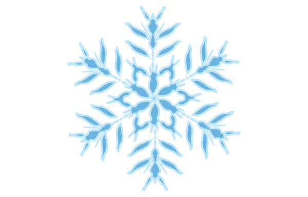 Ilustración Vectorial Copo Nieve Azul — Archivo Imágenes Vectoriales