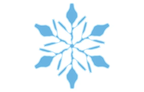 Εικονογράφηση Διάνυσμα Του Μπλε Νιφάδα Χιονιού — Διανυσματικό Αρχείο