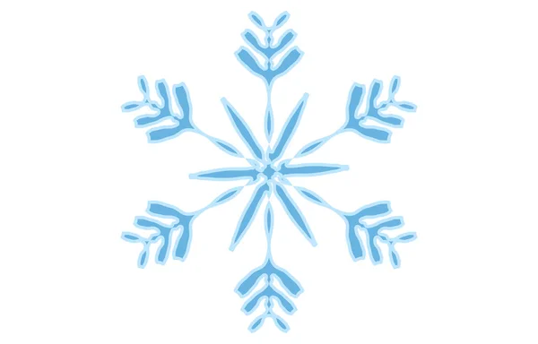 Векторная Иллюстрация Синей Снежинки — стоковый вектор