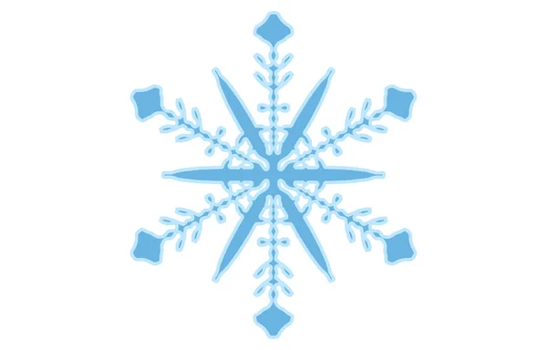 Ilustración Vectorial Copo Nieve Azul — Archivo Imágenes Vectoriales