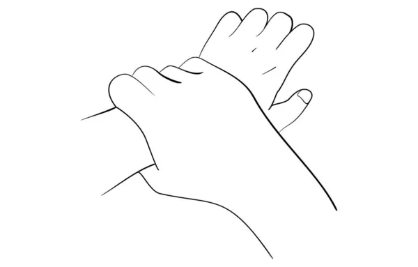 Правильно Мыть Руки — стоковый вектор