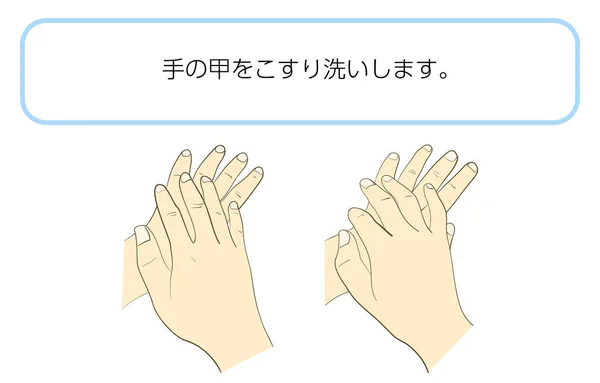 Πώς Πλένετε Χέρια Σας Σωστά — Διανυσματικό Αρχείο