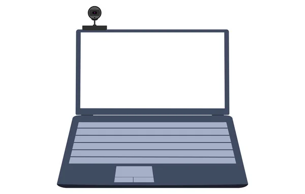 Moldura Foto Material Transparente Para Tela Laptop — Vetor de Stock